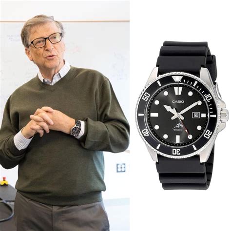 bill gates wearing a watch